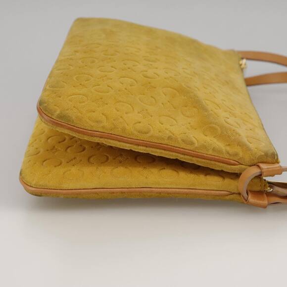 CELINE C Macadam Canvas Shoulder Bag Yellow - Picture 4 of 16